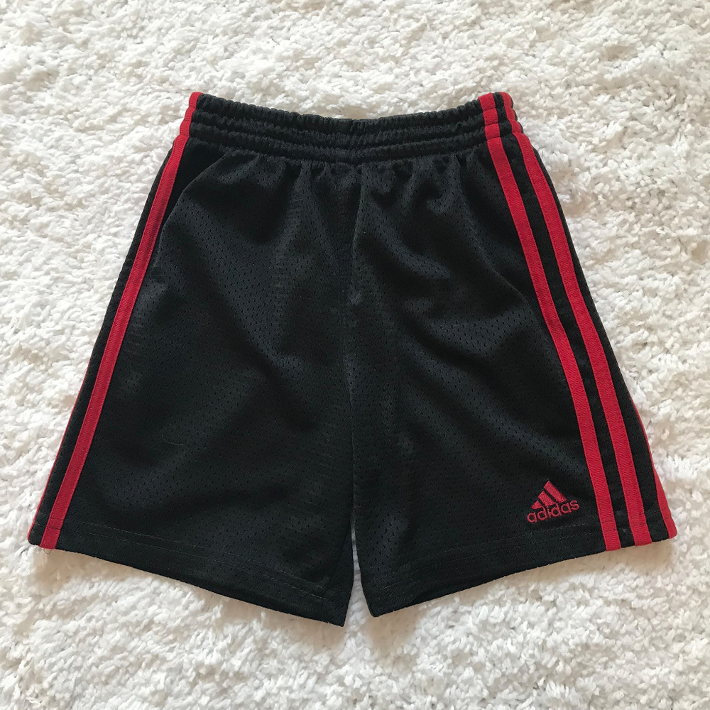 Boys Adidas Mesh Sports Athletic Basketball Shorts
